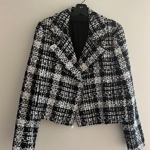 Theory tweed moto jacket